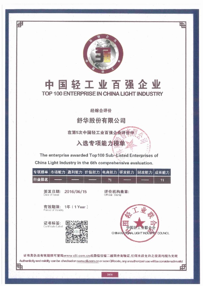中國(guó)輕工業(yè)百?gòu)?qiáng)企業(yè)