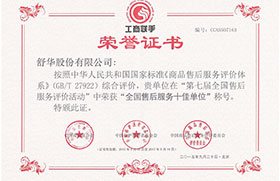 2015年全國(guó)售后服務(wù)十佳單位